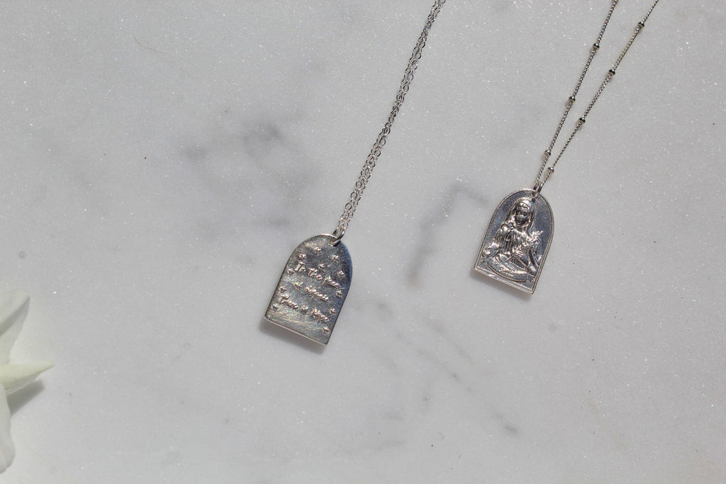 St. Catherine of Sweden Necklace in Sterling Silver