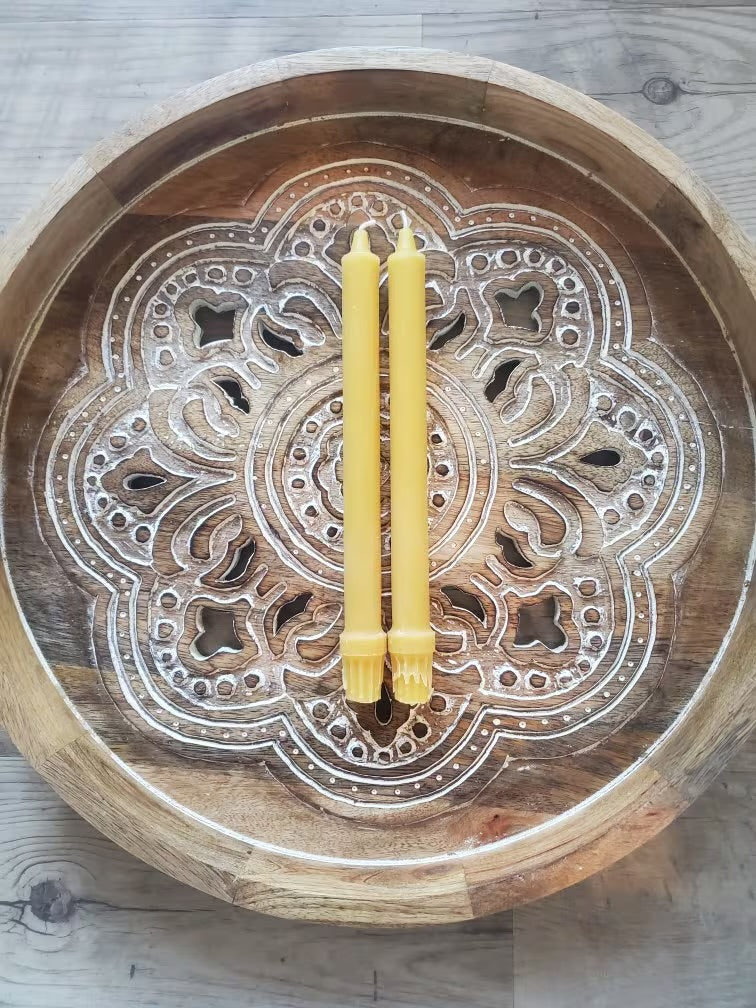 Beeswax Colonial Taper Candle