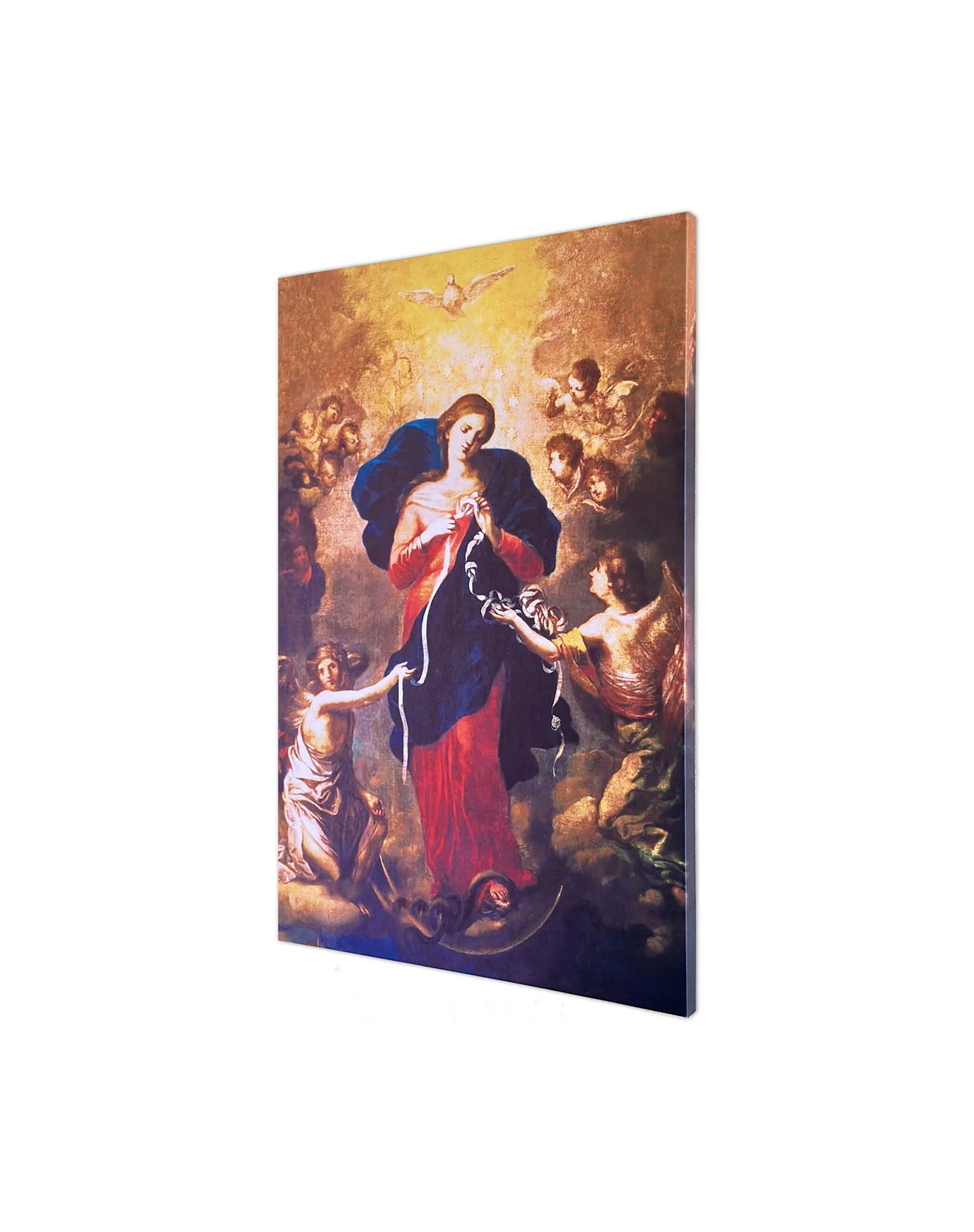 Our Lady Undoer of Knots Painting on Stretched Canvas - Small