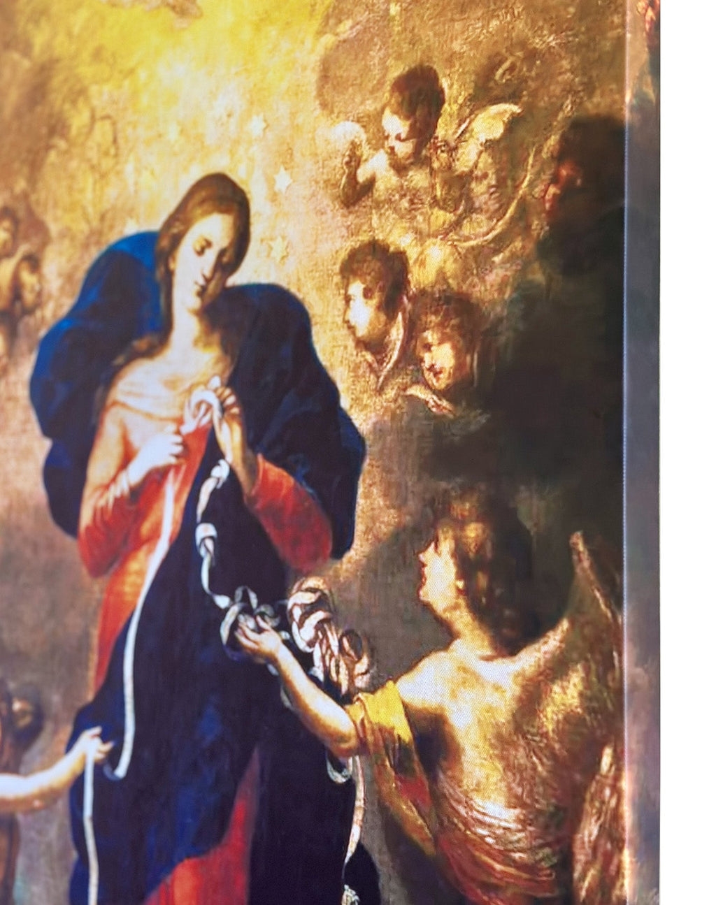 Our Lady Undoer of Knots Painting on Stretched Canvas - Small